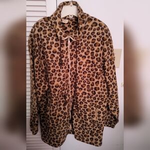 10 /$10 Leopard Print Teddy Jacket for Women
